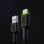 Cable USB Green Cell KABGC06 1,2 m USB A a USB C Iluminado Negro