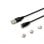 Cavo Savio CL-152 3in1 USB A Magnetico 1 m Nero Carica Rapida Dati