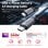 Cable USB C UNITEK C14110GY-2M 2 m USB 3.2 Gen 1 carga rápida 240 W negro