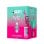 Caffettiera Moka Italiana Bialetti 0005393 6 Tazze Alluminio Blu Rosa Termoplastica
