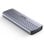 Box SSD UNITEK S1241B01 M.2 PCIe Alluminio Grigio USB-C Hot-swap
