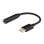 Adaptador USB C Savio AK-35 Jack 3.5 mm Analógico 12 cm Negro