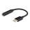 Adaptador USB C Savio AK-35 Jack 3.5 mm Analógico 12 cm Negro