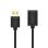 Cabo USB UNITEK Y-C456GBK 0,5 m Type-A Macho-Fêmea Dourado Preto