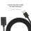 Cabo USB UNITEK Y-C456GBK 0,5 m Type-A Macho-Fêmea Dourado Preto