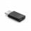 Savio AK-31 Adaptador Compacto USB-C para Micro-USB Preto