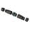 Adattatore di rete Techly IWP-MD C6-IP68T RJ-45 Doppio Femmina Nero IP68