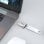 UNITEK A1025GNI Adaptador USB-C para USB-A Prateado