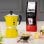 Caffettiera Moka Bialetti Rainbow 6 tazze alluminio manico termoplastico nero giallo