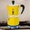 Caffettiera Moka Bialetti Rainbow 6 tazze alluminio manico termoplastico nero giallo