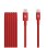 Cavo Apple Beats 1,5 m Lightning USB-C rosso intrecciato