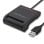 Lector de tarjetas Qoltec 50642 USB 2.0 Negro con indicadores LED