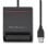 Lector de tarjetas Qoltec 50642 USB 2.0 Negro con indicadores LED