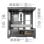 Boîtier Gaming Mars Gaming MC-LCDX Blanc Écran IPS 9.16" ATX Double chambre Mesh