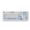 Teclado MCHOSE K99 Layout US sem fios RGB Sky Blue 98 com numpad