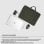 Funda portátil HP Modular 15,6" verde/gris impermeable asas y correa