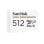 Scheda MicroSDXC SanDisk SDSQQNR-512G-GN6IA 512 GB Classe 10 Bianco