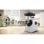 Hachoir Bosch MFWS420W 1300W Blanc Inox 2 vitesses câble 1 m