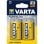 Pile Varta R20 D Zinc-Carbone 1,5 V Lot de 2 Blister
