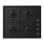 Plaque de cuisson Candy CHW6LBB 4 foyers gaz 60 cm inox intégrée noire