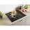 Plaque de cuisson Candy CHW6LBB 4 foyers gaz 60 cm inox intégrée noire