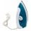 Ferro de viagem Esperanza TRAVEL IRON SMOOTHER 1200W azul branco soleplate antiaderente