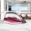 Ferro da stiro Clatronic DB 3705 piastra ceramica 2600W rosa serbatoio rimovibile