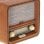Radio Personal Camry CR 1188 Analógica AM FM 10 W Madera Bluetooth USB AC