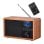 Radio portable Adler AD 1184 numérique DAB+ AM FM Bluetooth 15 W bois