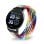 Media-Tech MT871 Bluetooth 44mm IPS Silber Schwarzes Nylonarmband SpO2 Herzfrequenz Schlaf