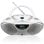 Grabadora de CD Blaupunkt BB14WH Plata Blanco Altavoces USB Radio LCD