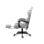 Silla gaming Huzaro FORCE 4.7 gris respaldo acolchado reposabrazos ajustables