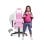 Silla gaming Huzaro Ranger 6.0 bucket ajustable rosa soporte 130 kg