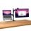 Supporto monitor Trust Mara per doppio schermo 32" molla a gas nero