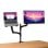Supporto monitor Trust Mara per doppio schermo 32" molla a gas nero