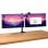 Supporto monitor Trust Mara per doppio schermo 32" molla a gas nero