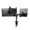 Supporto monitor Trust Mara per doppio schermo 32" molla a gas nero