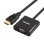 Adapter UNITEK Y-6333 HDMI 3.5 mm VGA Schwarz Plug and Play