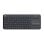 Teclado de membrana Logitech K400 Plus Layout US Touchpad sem fios preto