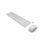 Teclado membrana HP Combo 650 Layout PT sem fio branco rato incluído