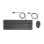 Clavier membrane HP 150 Layout EN filaire avec souris USB noir