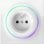 Tomada Inteligente Fibaro Walli Tipo E Branca 16A 50m