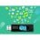 Pen USB ADATA UV220 64GB USB 2.0 Preto Azul Slide