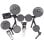 Yamaha DTX432K Conjunto de Bateria Digital USB Tipo B