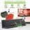 Teclado de tesoura Techly ICTB9801TB Layout US retroiluminado RGB sem fios