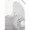 Activejet Regular WSR-40B Ventoinha de Lâminas 43 cm Piso Cinzento/Prata/Branco