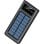 Batería Externa Universal Power Bank 10.000 mAh con Panel Solar COOL (4 Conexiones) Negro