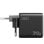 Cargador de pared INIU Leopard 70W compacto GaN 2x USB-C 1x USB-A negro