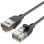 Cable de red Vention IBIBD Cat.6A 50 cm ultrafino negro RJ45 UTP 10 Gbps