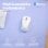 Souris Trust 25674 Bluetooth 3200 DPI Blanc Multidispositif Silencieux